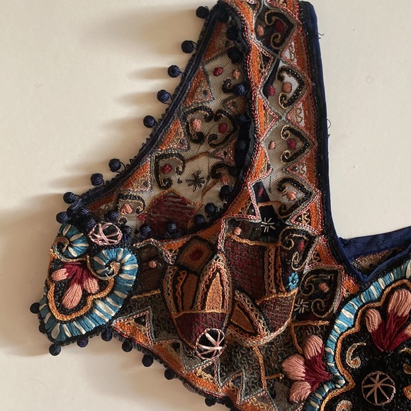 Vintage Antique handmade cropped bolero vest top - Picture 14 of 16